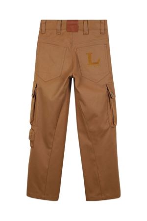 beige cotton trousers LANVIN KIDS | N30304585